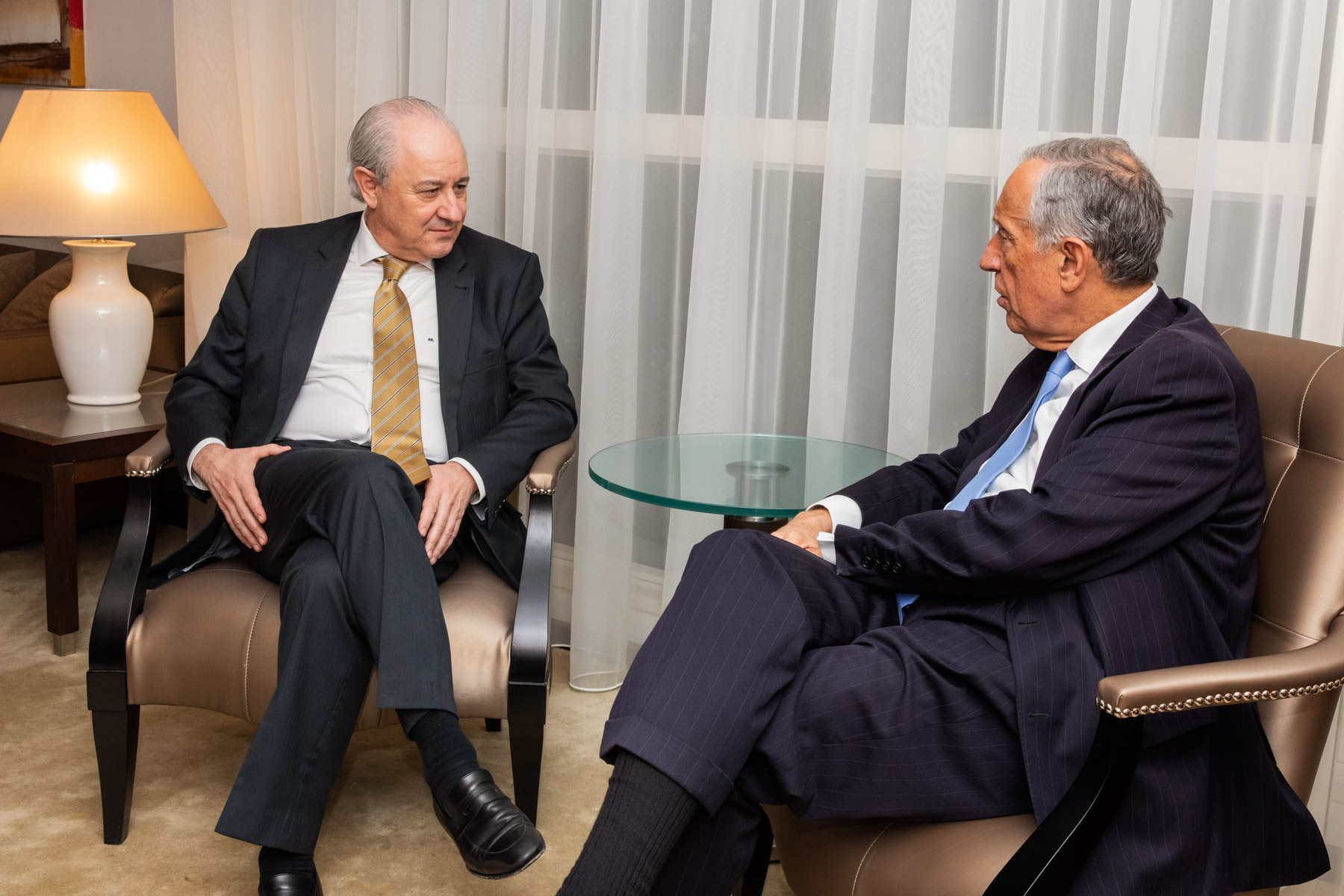 Presidente da República encontrou-se com o líder da oposição Rui Rio ...